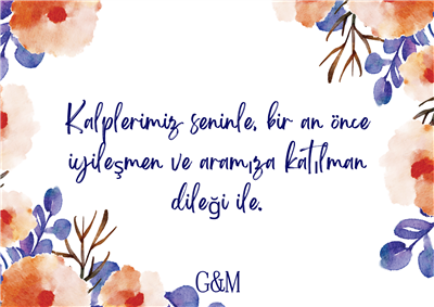 Geçmiş Olsun Kartı 1