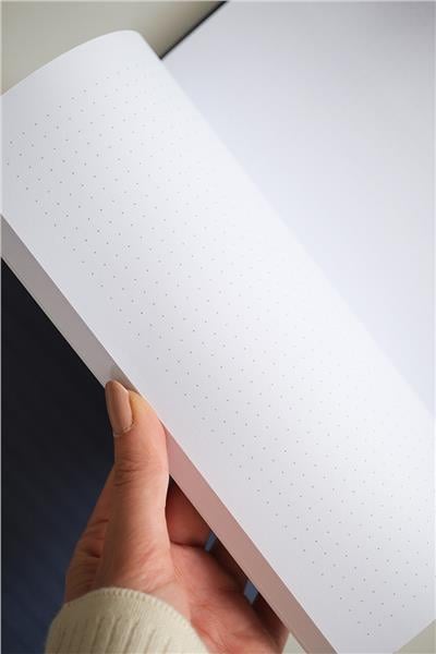 Kişiye Özel Gizli Spiralli Lacivert Canvas Defter
