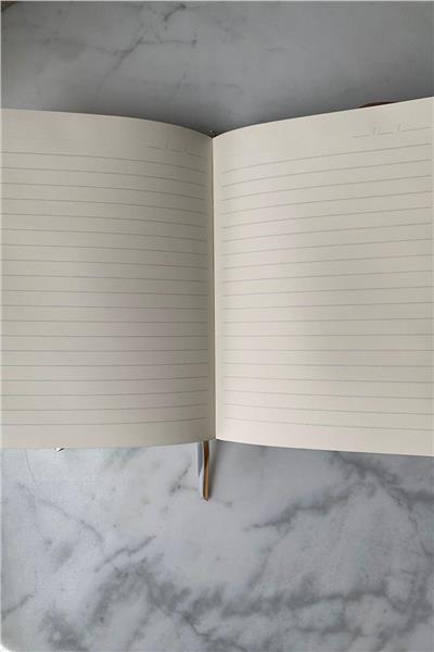 Kişiye Özel Gümüş Kalp Kilitli Defter