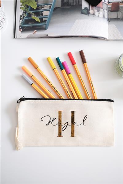 Kişiye Özel Ham Renk Defter-Kalemlik İkili Hediye Seti