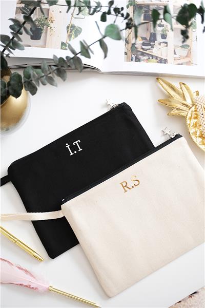 Kişiye Özel Ham Renk Clutch Çanta