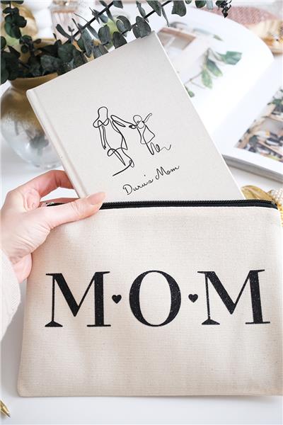 Mom Ham Renk Clutch Çanta