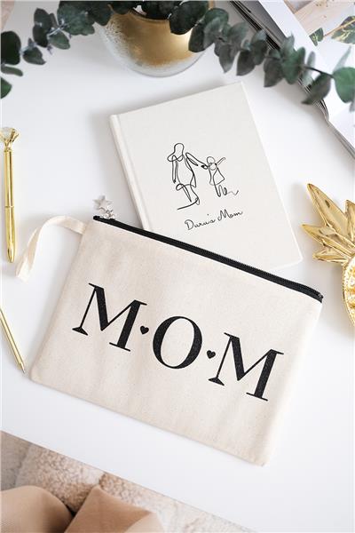 Mom Ham Renk Clutch Çanta