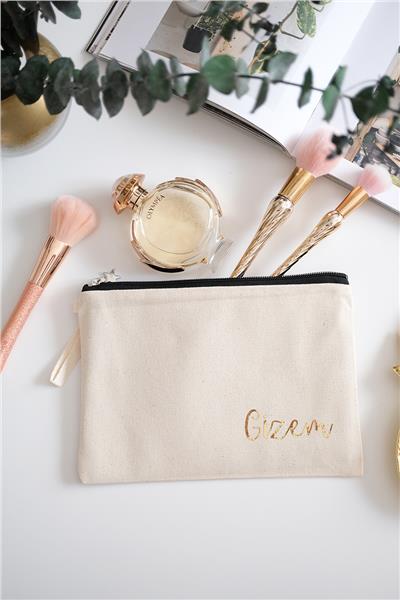 Kişiye Özel Ham Renk Clutch Çanta