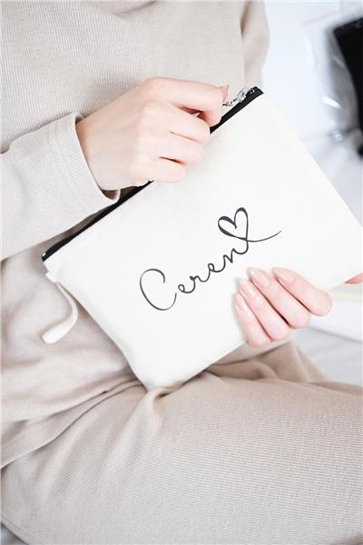 Kişiye Özel Ham Renk Clutch Çanta