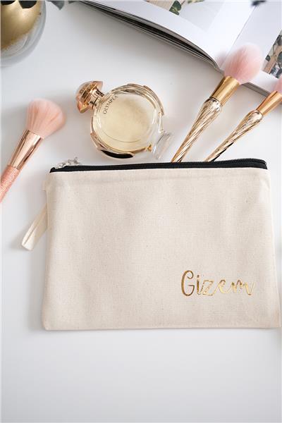 Kişiye Özel Ham Renk Clutch Çanta