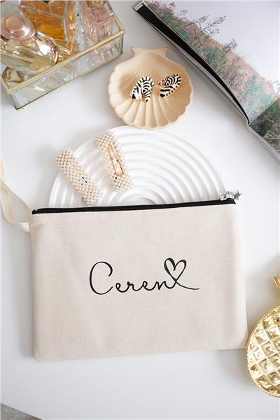 Kişiye Özel Ham Renk Clutch Çanta
