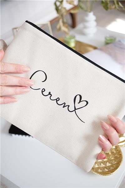 Kişiye Özel Ham Renk Clutch Çanta