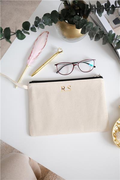 Kişiye Özel Ham Renk Clutch Çanta