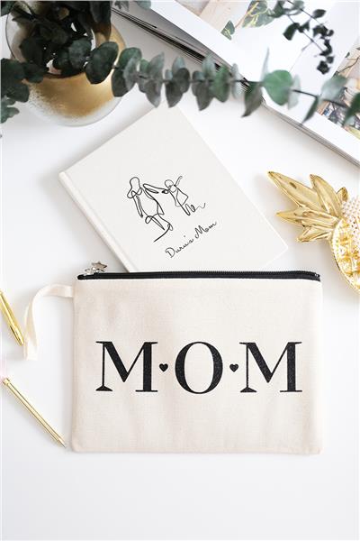 Mom Ham Renk Clutch Çanta