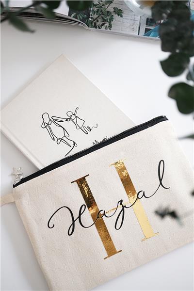 Kişiye Özel Ham Renk Clutch Çanta