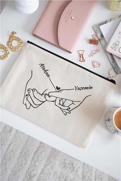 Kişiye Özel Ham Renk Portföy Çanta (Tablet Boy)
