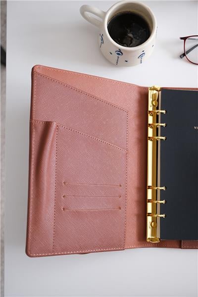 Kişiye Özel Kahve Organizer Haftalık Planlayıcı Tarihsiz Defter 