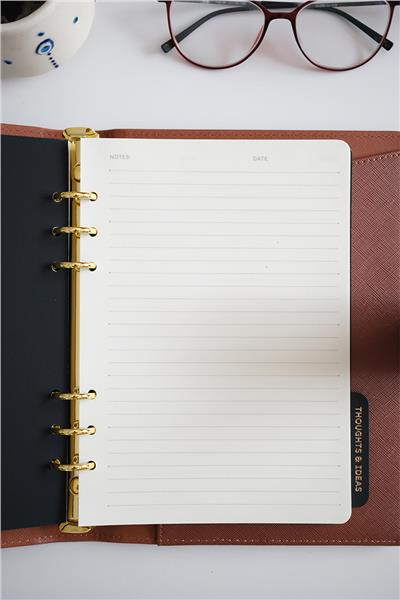 Kişiye Özel Kahve Organizer Haftalık Planlayıcı Tarihsiz Defter 