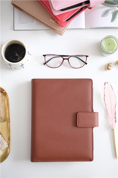 Kişiye Özel Kahve Organizer Haftalık Planlayıcı Tarihsiz Defter 