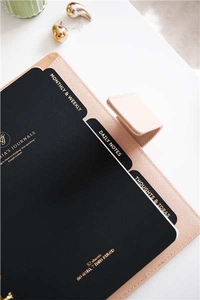 Kişiye Özel Krem Organizer Haftalık Planlayıcı Tarihsiz Defter 