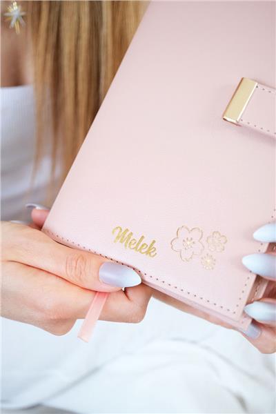 Kişiye Özel Kutulu Pembe Defter