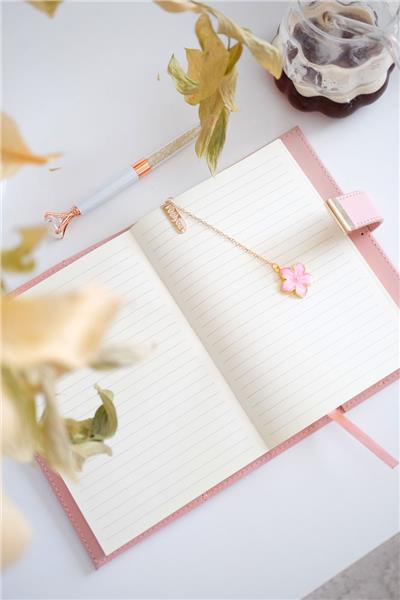 Kişiye Özel Kutulu Pembe Defter