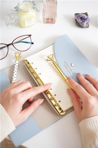 Kişiye Özel Mavi Mekanizmalı Defter