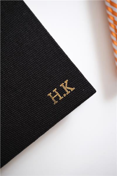 Kişiye Özel Mimari Çizim Kanvas Defter Siyah Renk