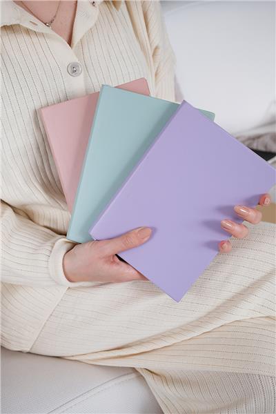 Kişiye Özel Mor Esnek Kapaklı Defter 