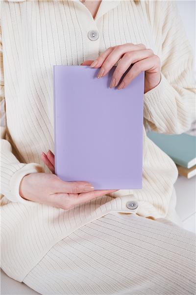 Kişiye Özel Mor Esnek Kapaklı Defter 