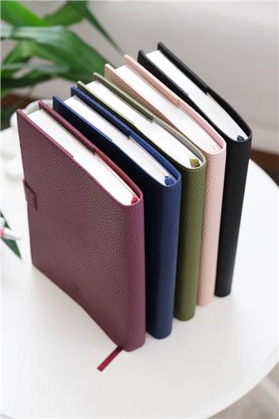Kişiye Özel Mürdüm Executive Vegan Deri Defter