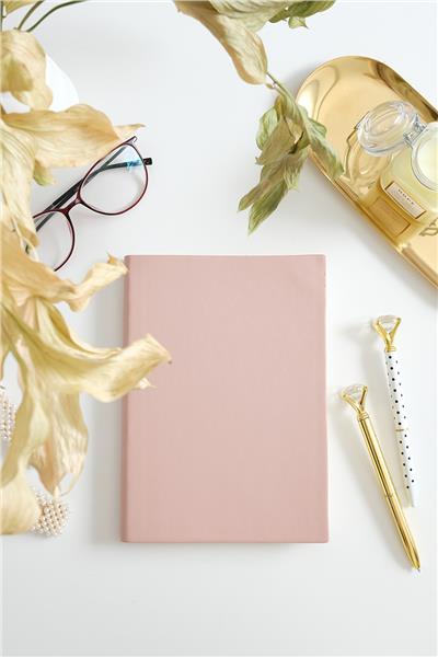 Kişiye Özel Pembe Esnek Kapaklı Defter 