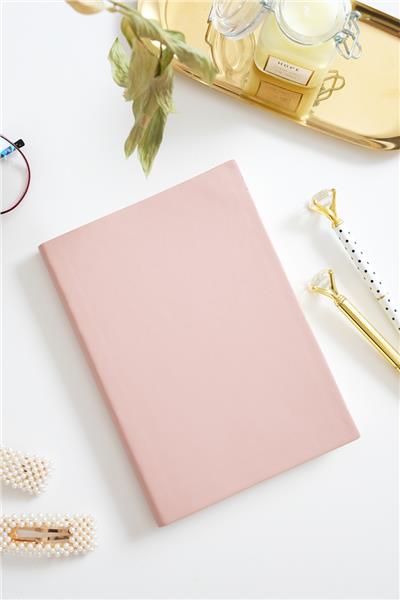 Kişiye Özel Pembe Esnek Kapaklı Defter 