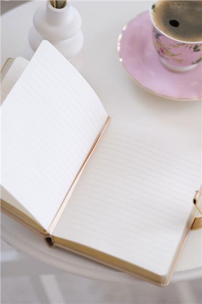 Kişiye Özel Platin Kalp Kilitli Defter