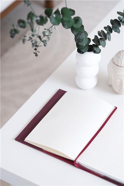 Kişiye Özel Pudra Executive Vegan Deri Defter