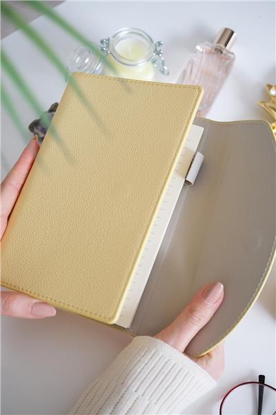 Kişiye Özel Sarı Mekanizmalı Defter