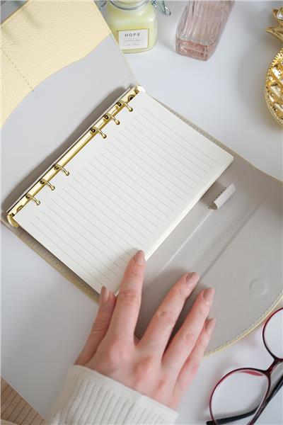 Kişiye Özel Sarı Mekanizmalı Defter
