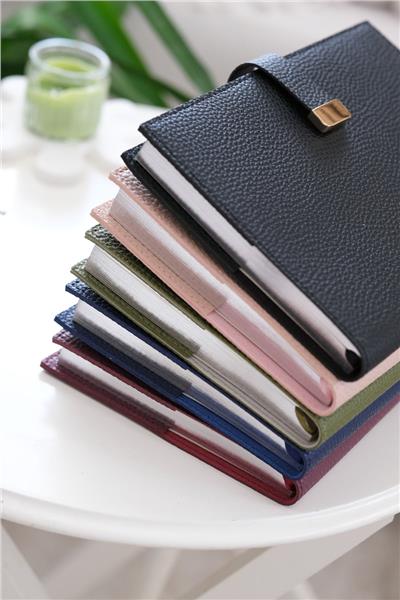Kişiye Özel Siyah Executive Vegan Deri Defter