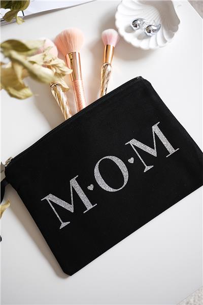 Mom Siyah Renk Clutch Çanta
