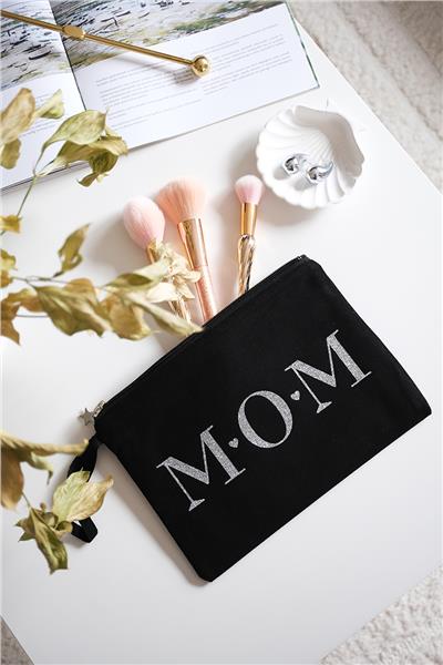 Mom Siyah Renk Clutch Çanta