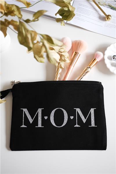 Mom Siyah Renk Clutch Çanta