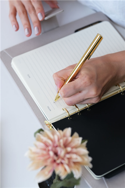 Kişiye Özel Taş Rengi Organizer Haftalık Planlayıcı Tarihsiz Defter