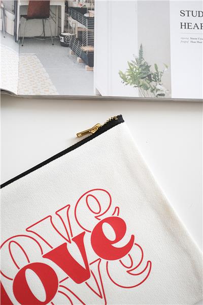 Love Baskılı Beyaz Organizer