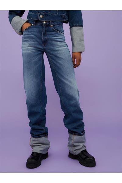 Kadın Slim Fit Jean Kot Pantolon