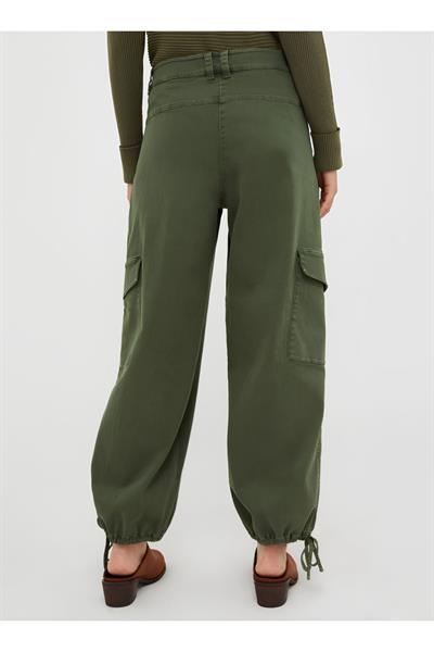 Kadın Yumuşak Kumaş Kargo Pantolon