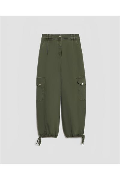 Kadın Yumuşak Kumaş Kargo Pantolon