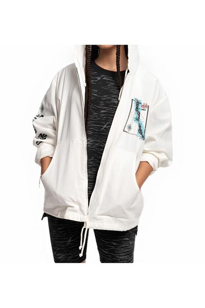 Yazlık Beyaz Vintage Unisex Ceket