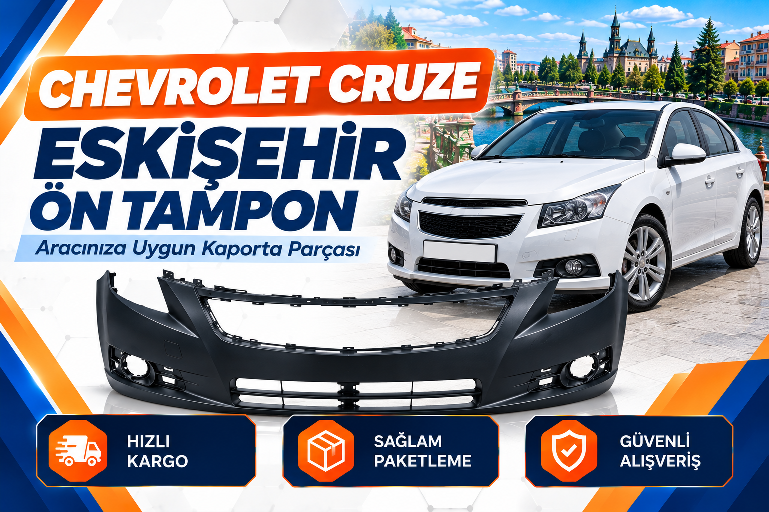 Chevrolet Cruze Eskişehir Ön Tampon | Kaporta Yedek Parça