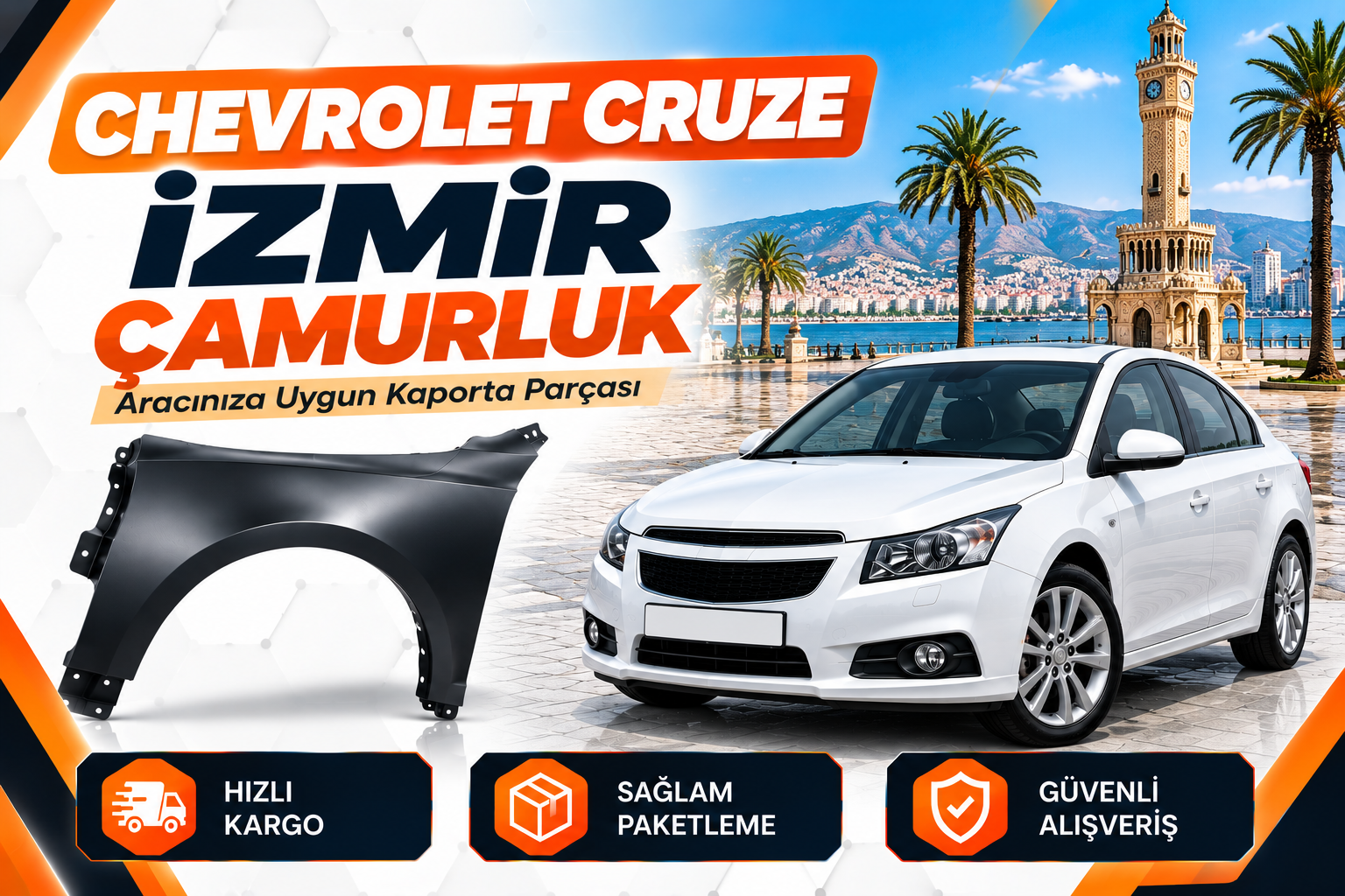 İzmir Chevrolet Cruze Çamurluk | Kaporta Yedek Parça