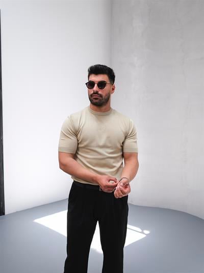 BEJ TRİKO TİŞÖRT