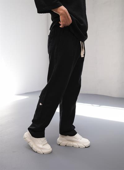 Ham Keten Siyah Jogger