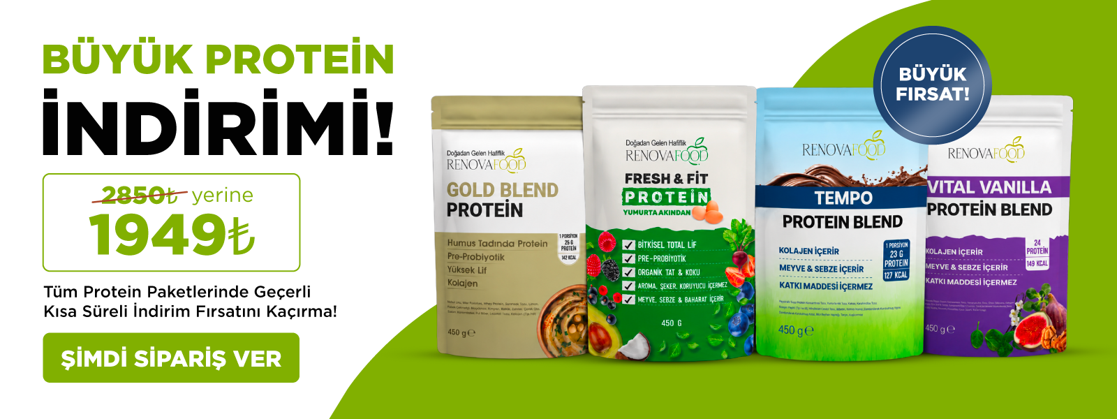 Büyük Protein İndirimi!