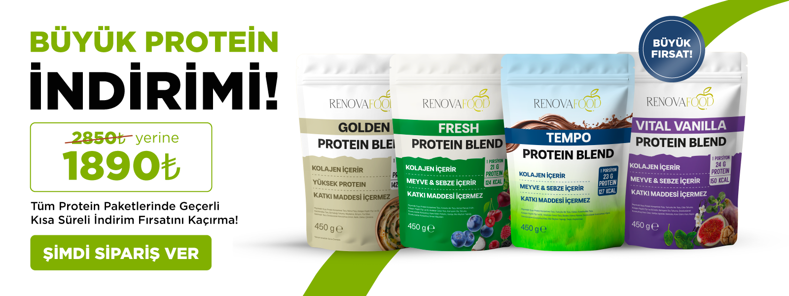 Büyük Protein İndirimi
