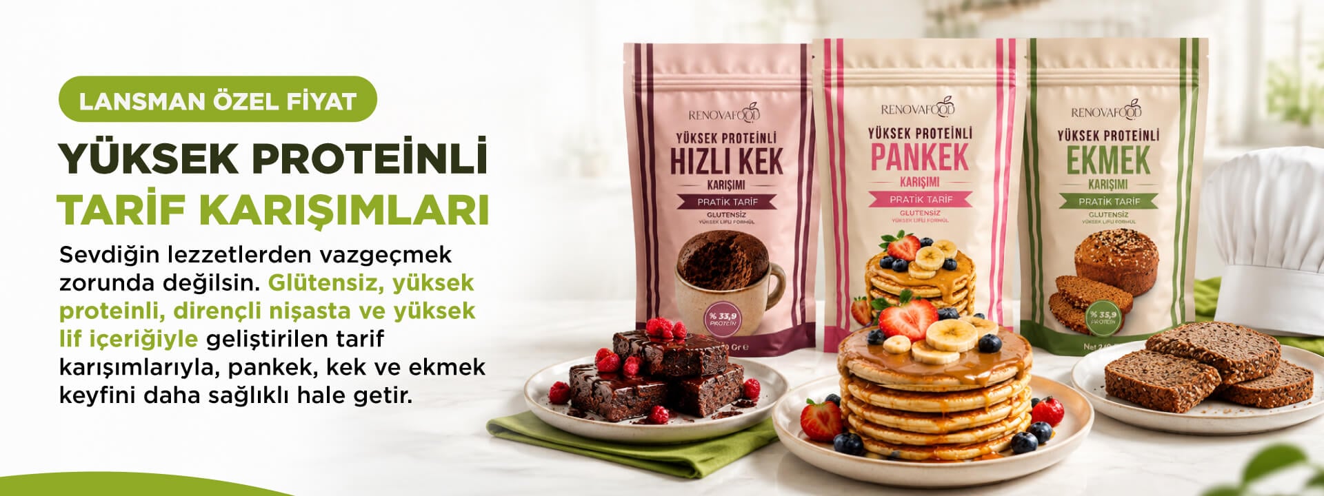 Yüksek Proteinli Tarif Karışımları